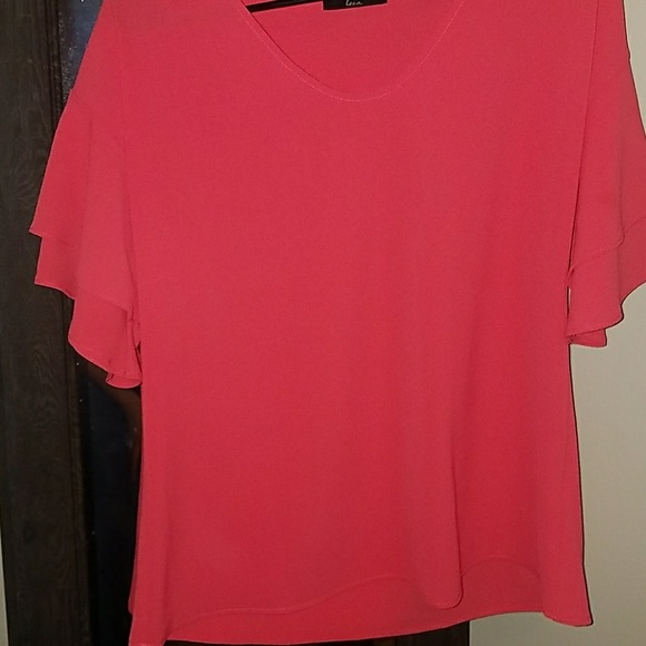 Pink Ruffled Blouse - Picture 2 of 2